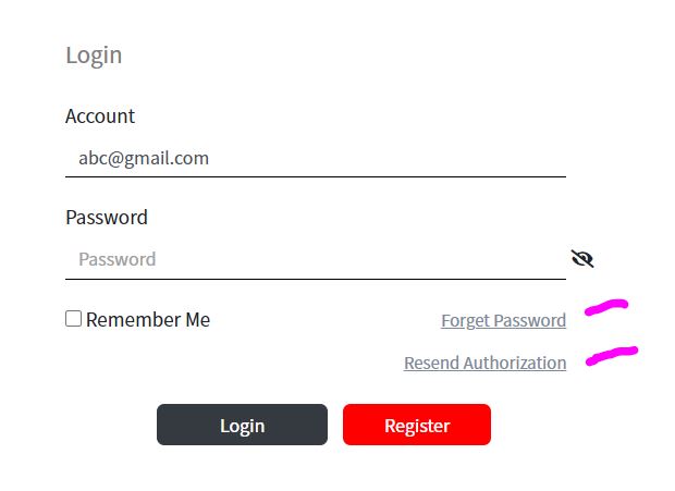 Cấp lại password mới trên website TOYO xi lanh điện