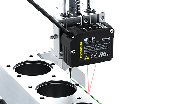 Ứng dụng Cảm biến độ dịch chuyển laser BD - Autonics
