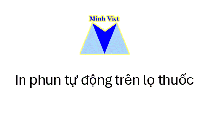 Máy In phun tự động trên lon lọ thuốc thủy tinh