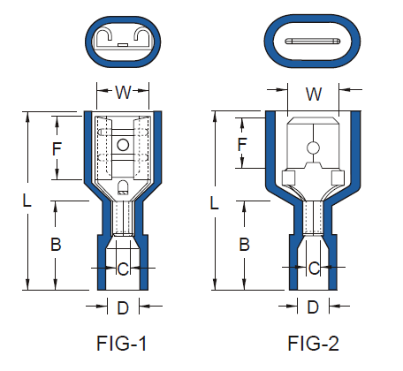 Cosse cách điện nylon cái