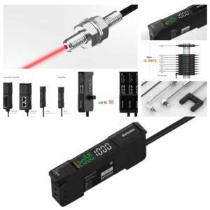 Bộ khuếch đại cảm biến sợi quang điều chỉnh phạm vi phát hiện